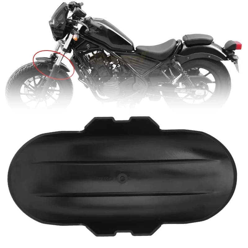 

Black ABS Plastic Motorcycle Front Mudguard Fender For Honda Rebel 300 500 2017-2023 22 21 20 19 18