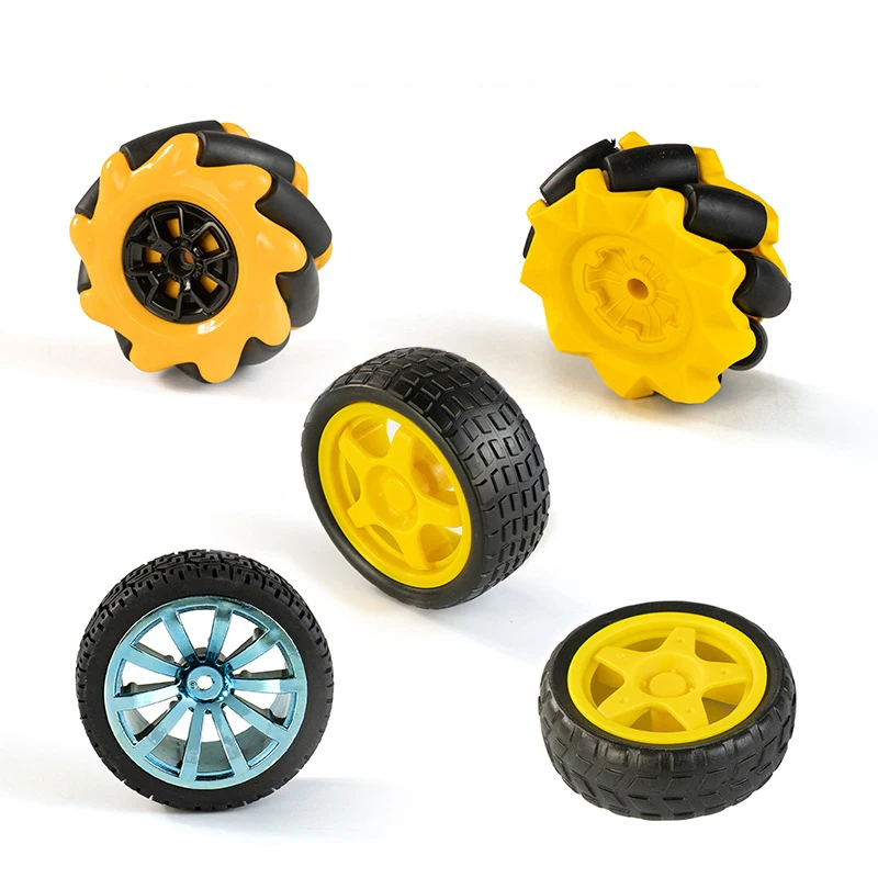 Mecanum wheel, rubber wheel, geared motor, tire toy tire, intelligent trolley robot wheel accessories