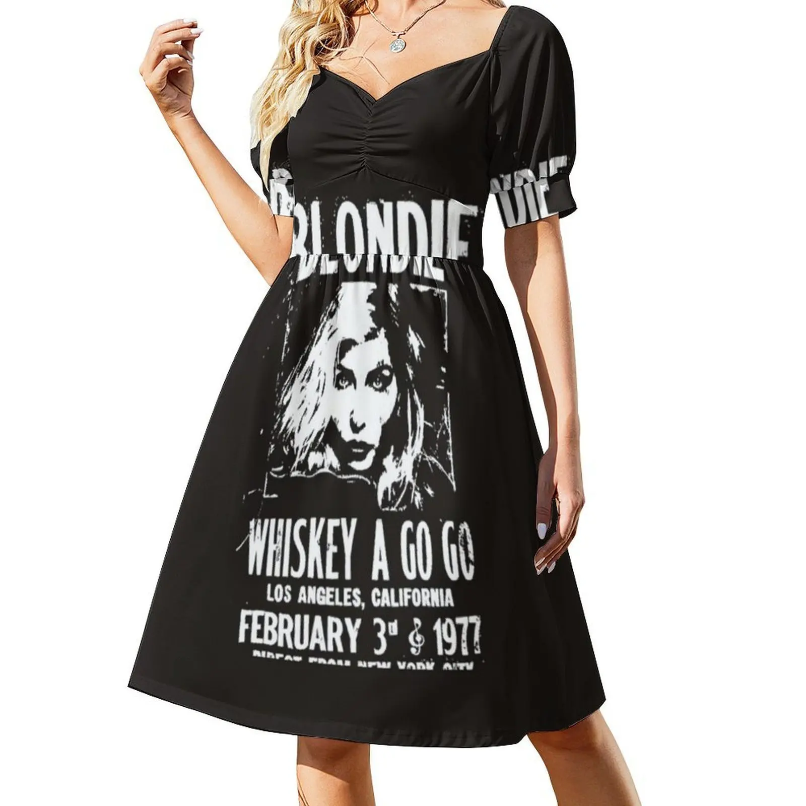 الكمال الشرير الصخرة فتاة ريترو 70S خمر الفرقة بوهو شيك فستان أنيق موضة شاطئ حفل زفاف ثوب معدني ديبي أسطورة الفرقة #2