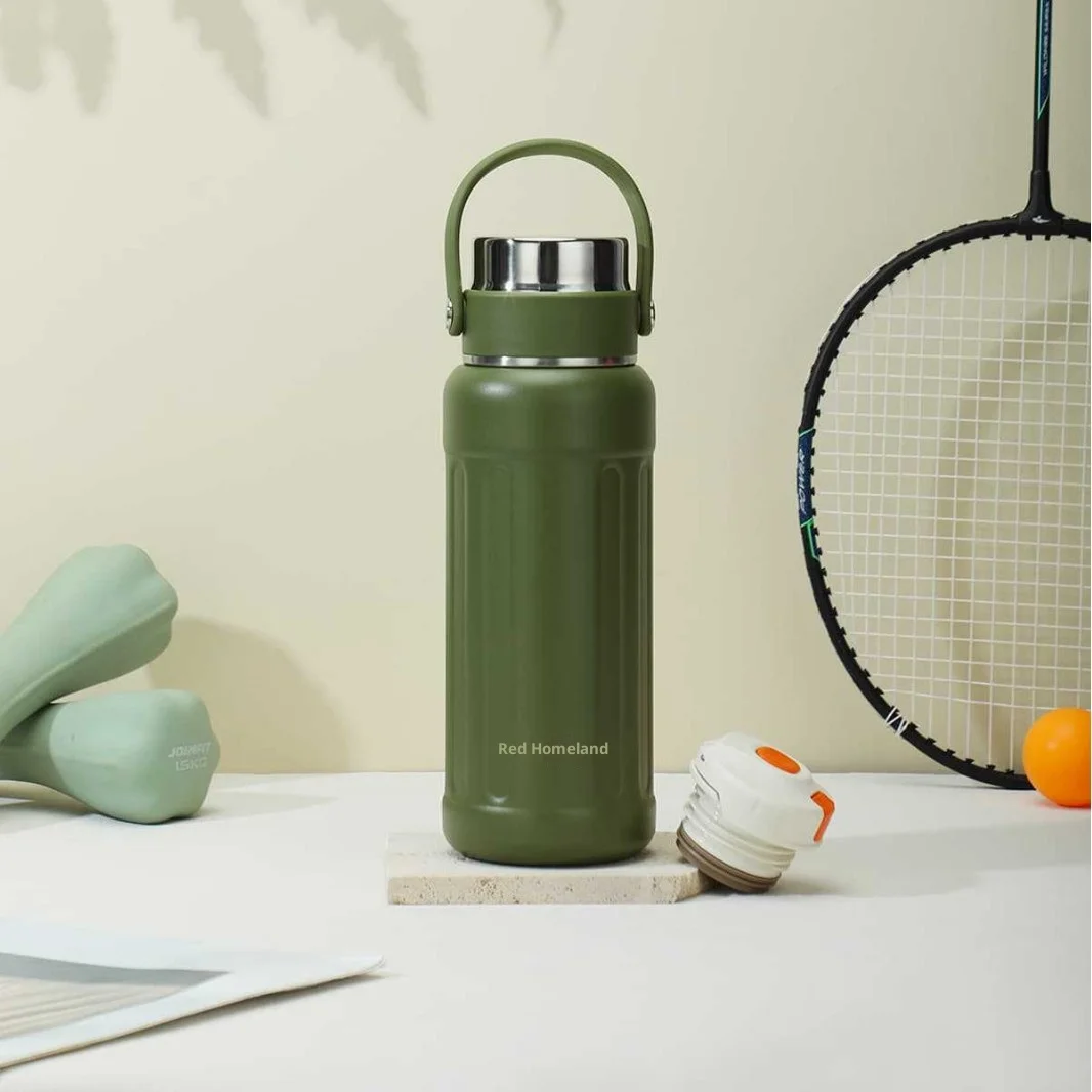 Tazza da scapolo sottovuoto, tazza d'acqua sportiva portatile portatile per esterni di grande capacità, tazza isolata in acciaio inossidabile 304