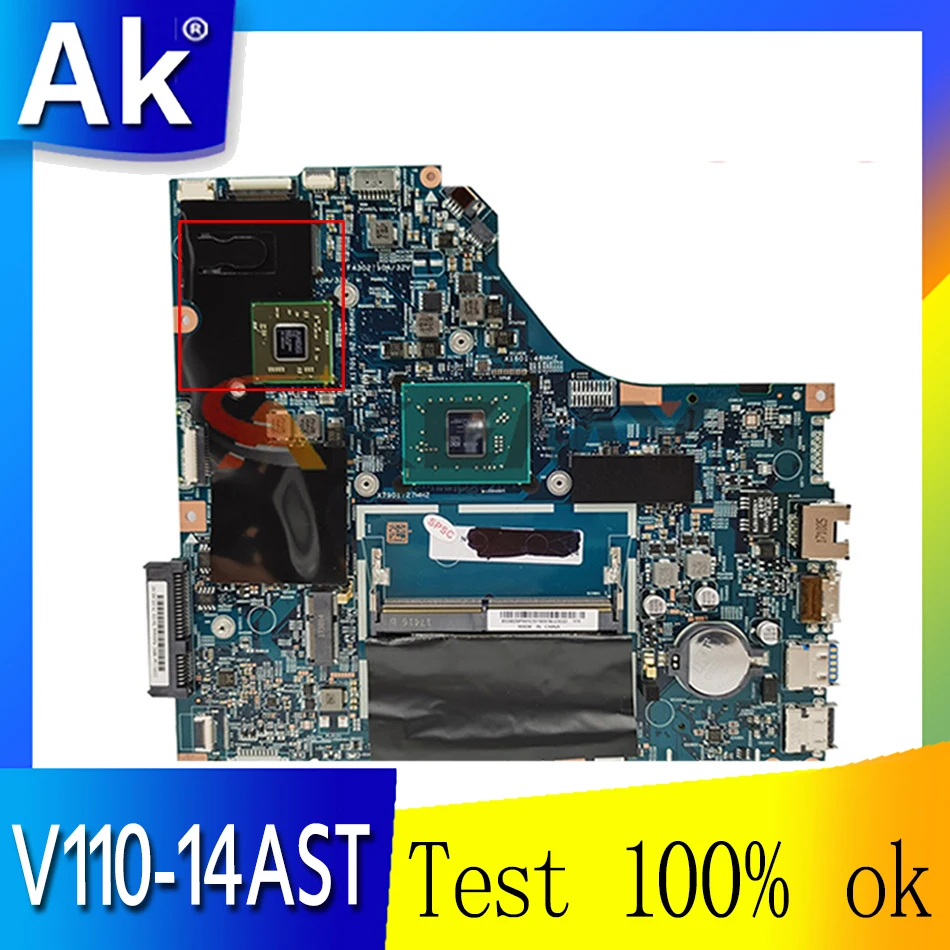 

For Lenovo v110-14ast 15283-3448 08A01 0031 motherboard AMD processor E2 9010U CPU RAM 4G 100% test Ideapad V110-14AST 15283-3