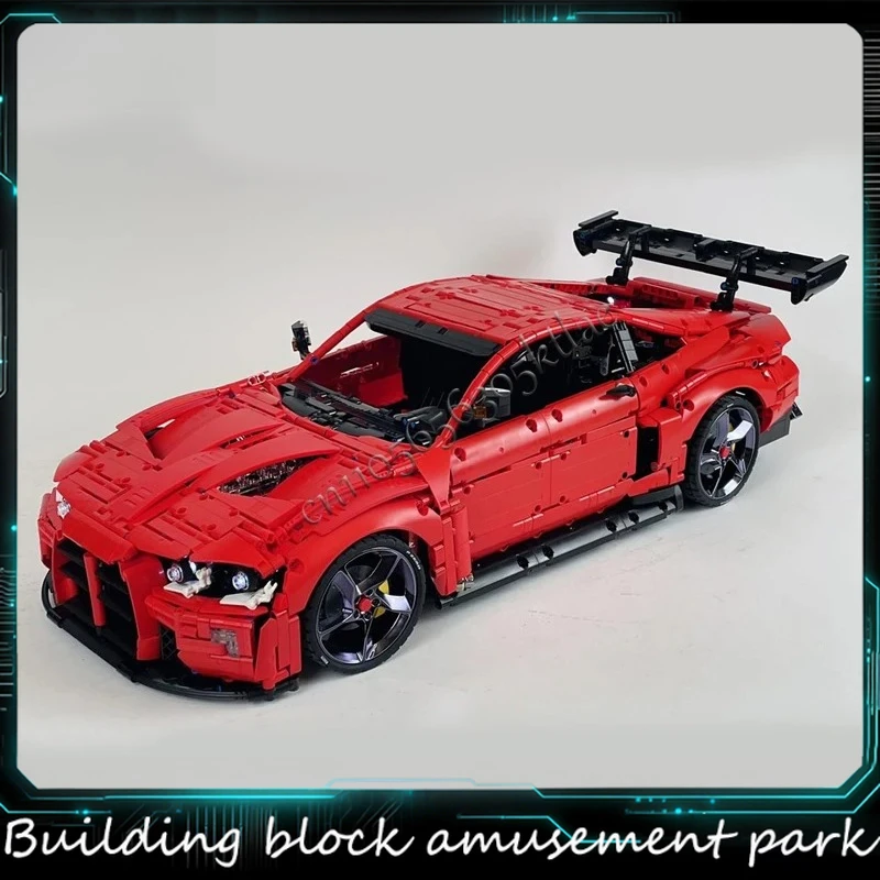 

3784 Parts MOC Technology Racing Red Supercar Model Building Blocks Speed Vehicle Bricks Toys Kids Adult Popular Christmas Gifts