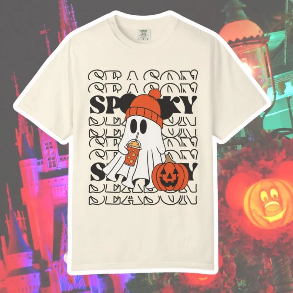 Retro Halloween T-shirt, Halloween Graffiti T-shirt, Cute Pumpkin Halloween T-shirt,Retro Autumn Pattern T-shirt,Cotton Clothing