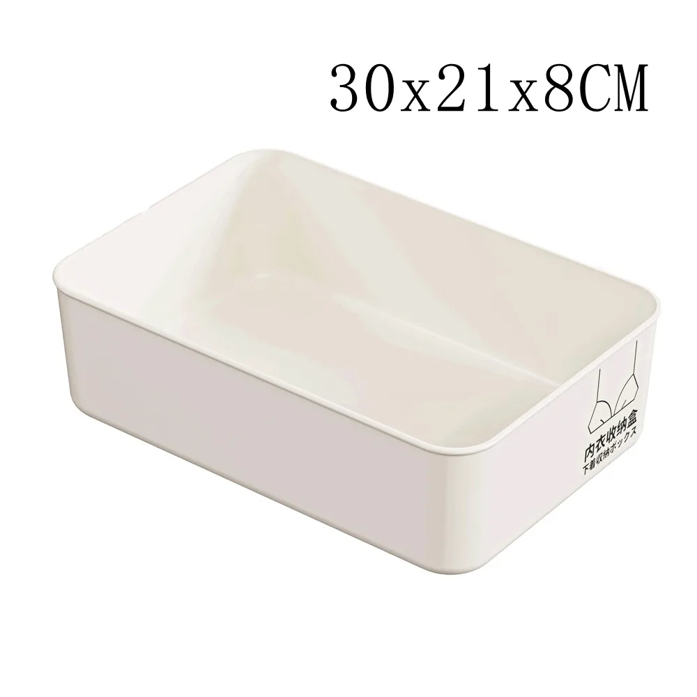 10/15 Grids Underwear Storage Box Case Classification Dustproof Panties Socks Organizer with Cover Stable Stacking