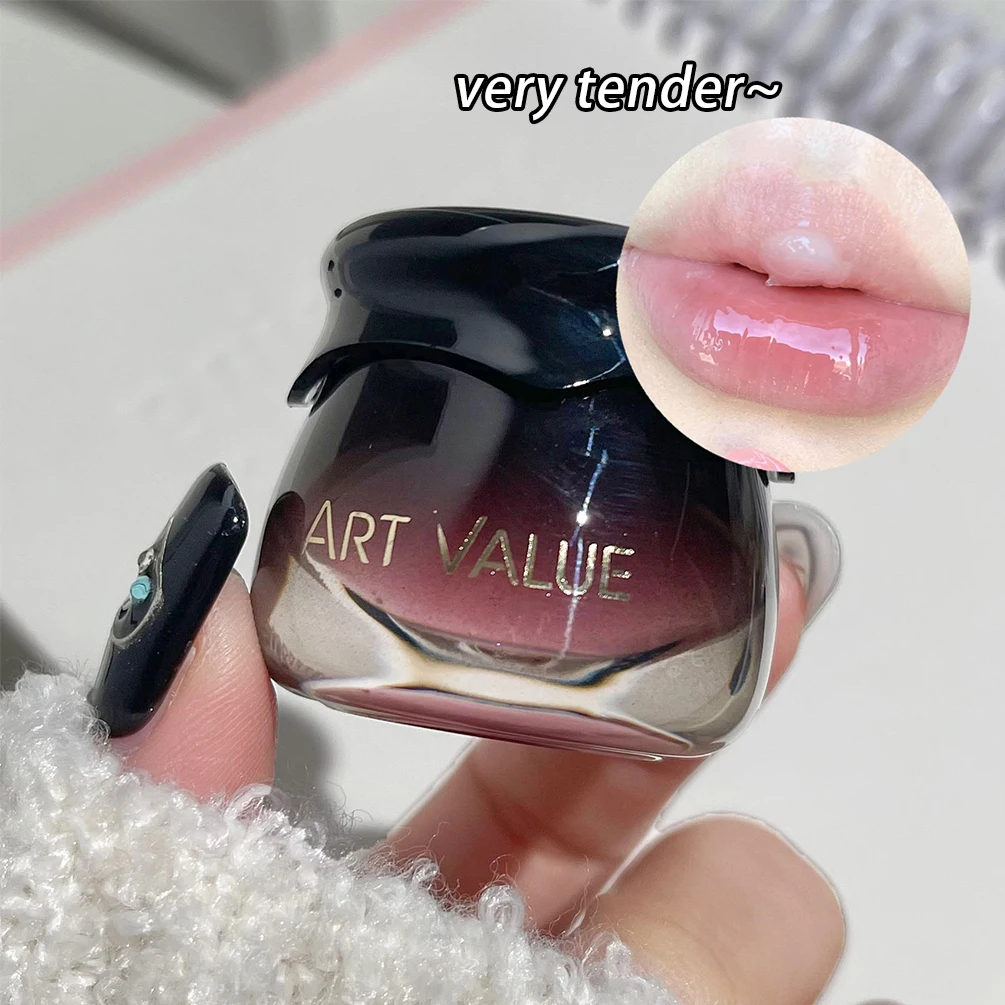 Máscara de cuidados labiais para dormir dia e noite hidratante desbota linhas labiais nutritivo bálsamo labial hidratante reparação anti-rachado lábios cosméticos