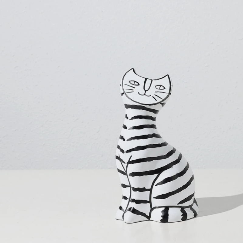 

Кремовые фигурки и миниатюры в современном стиле, ретро-простота, для офиса и дома, декор Ls40xbj