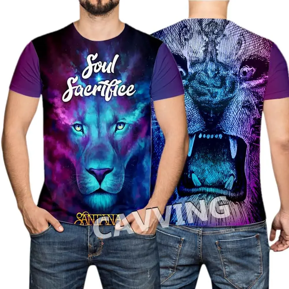 New Fashion Women/Men's 3D Print  Santana Band Casual T-shirts Hip Hop Tshirts Harajuku Styles Tops Clothing view 3