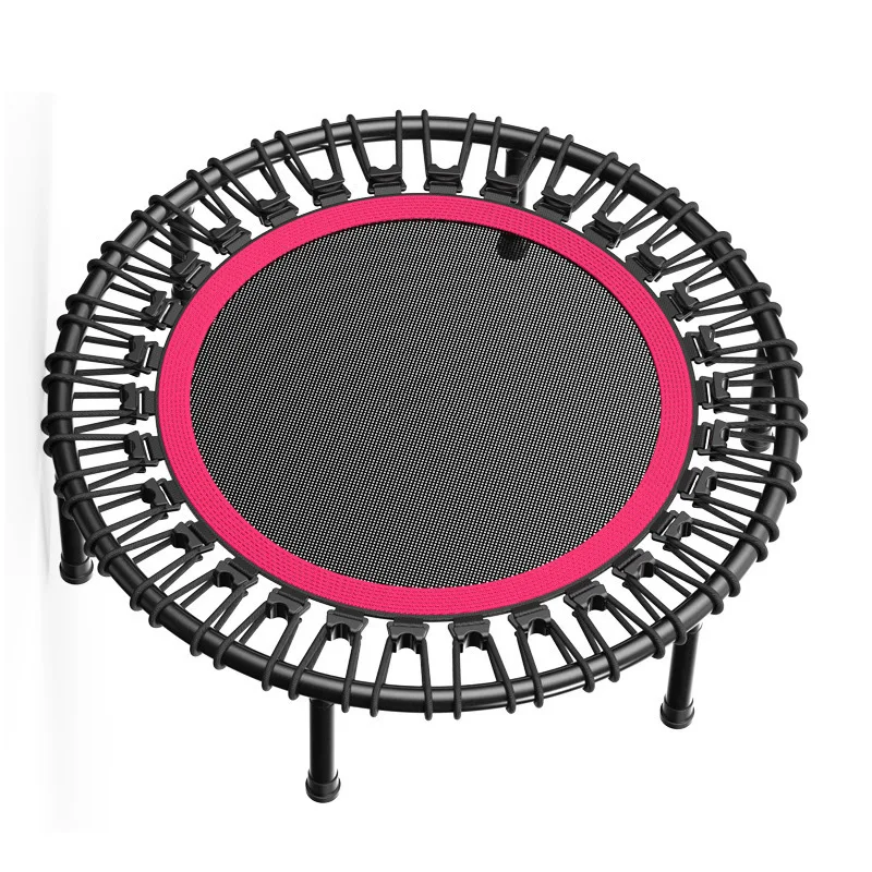 High quality indoor foldable kids fitness round trampoline sales mini gymnastic jumping hexagon trampoline with handle