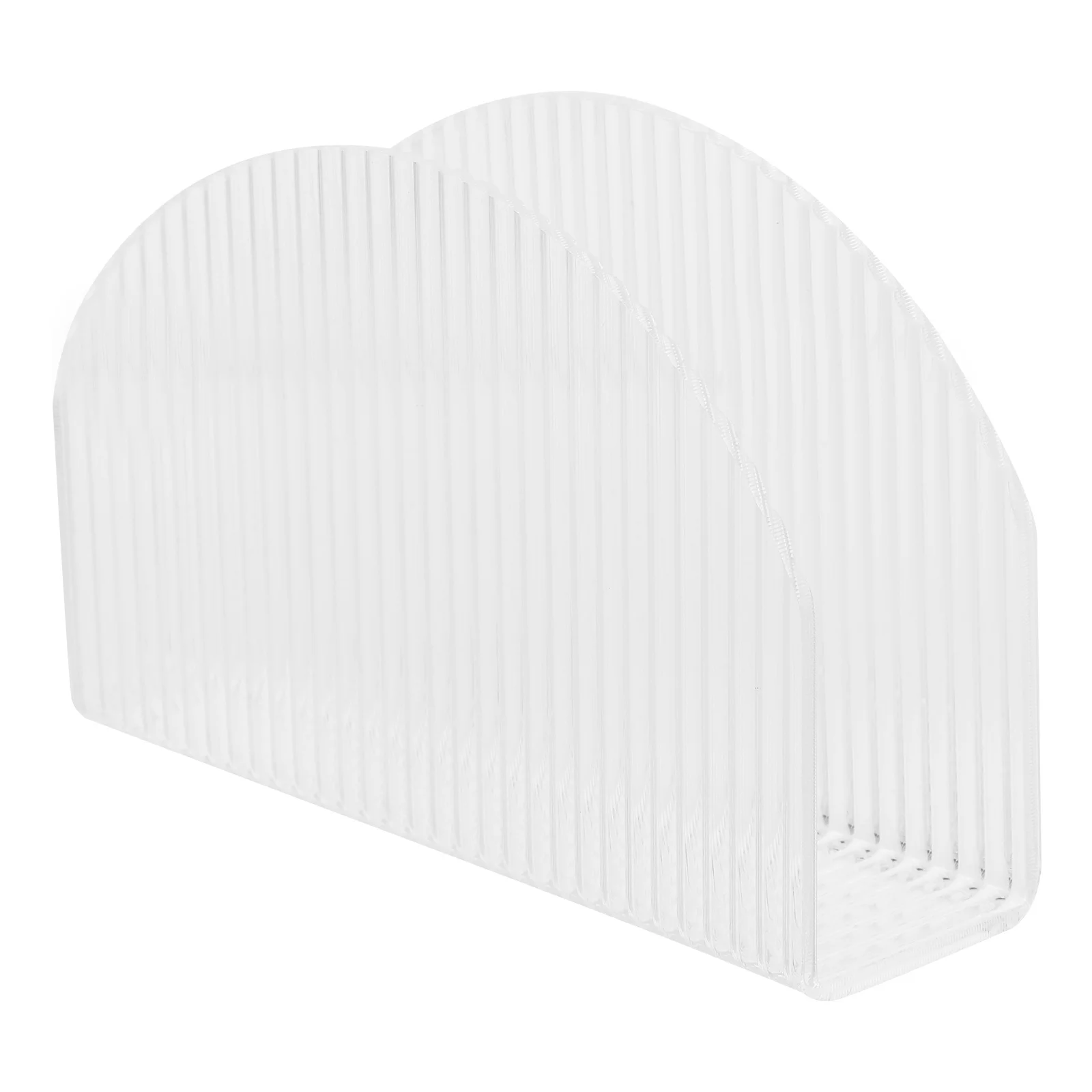 

Acrylic Napkin Holder Transparent Desktop Freestanding Serviette Stand Large Capacity Tissue Dispenser for Western Restaurant