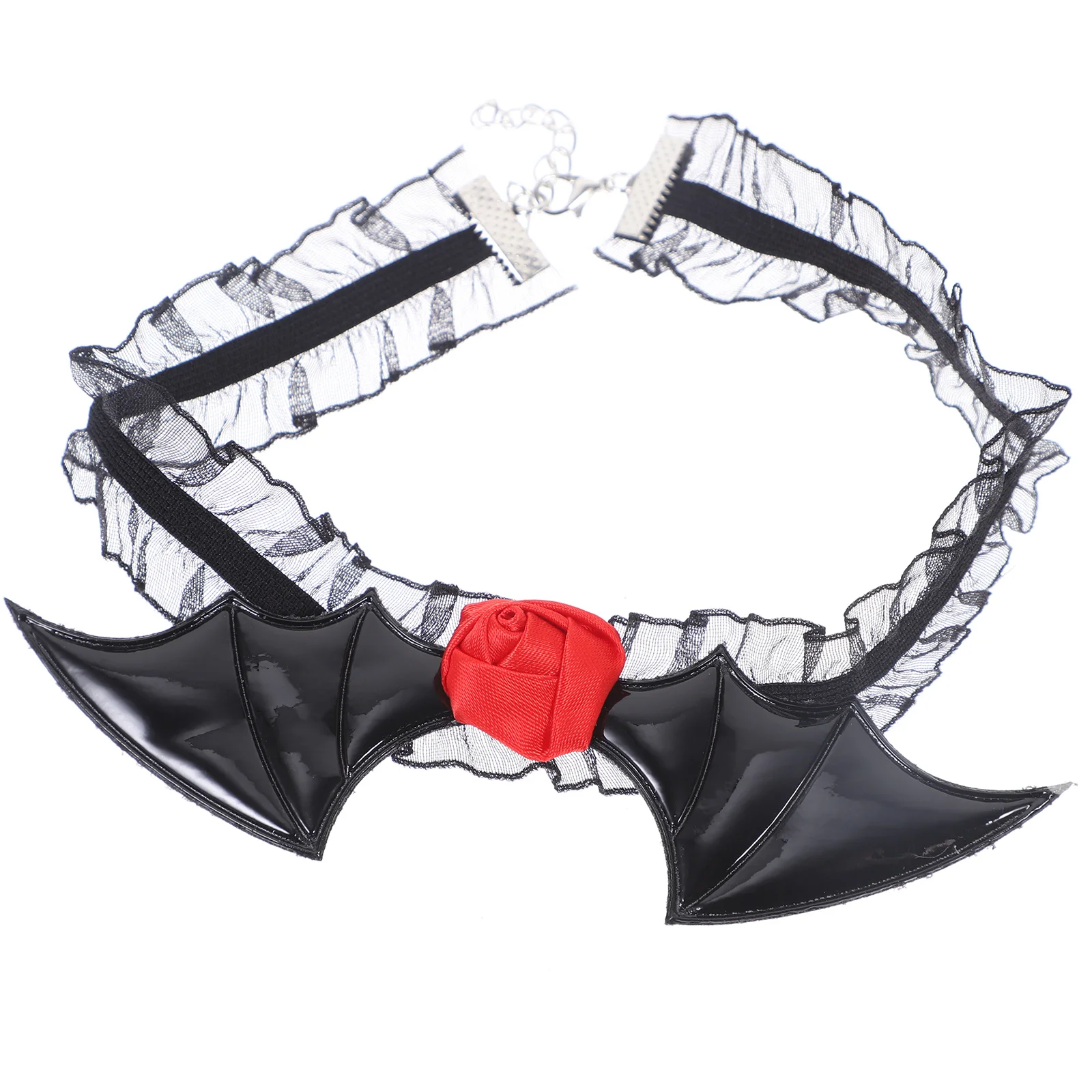 

1Set Halloween Bat Hairband Lace Mask Lace Choker Necklace Costume Accessories Masquerade Party Halloween Costume Accessories