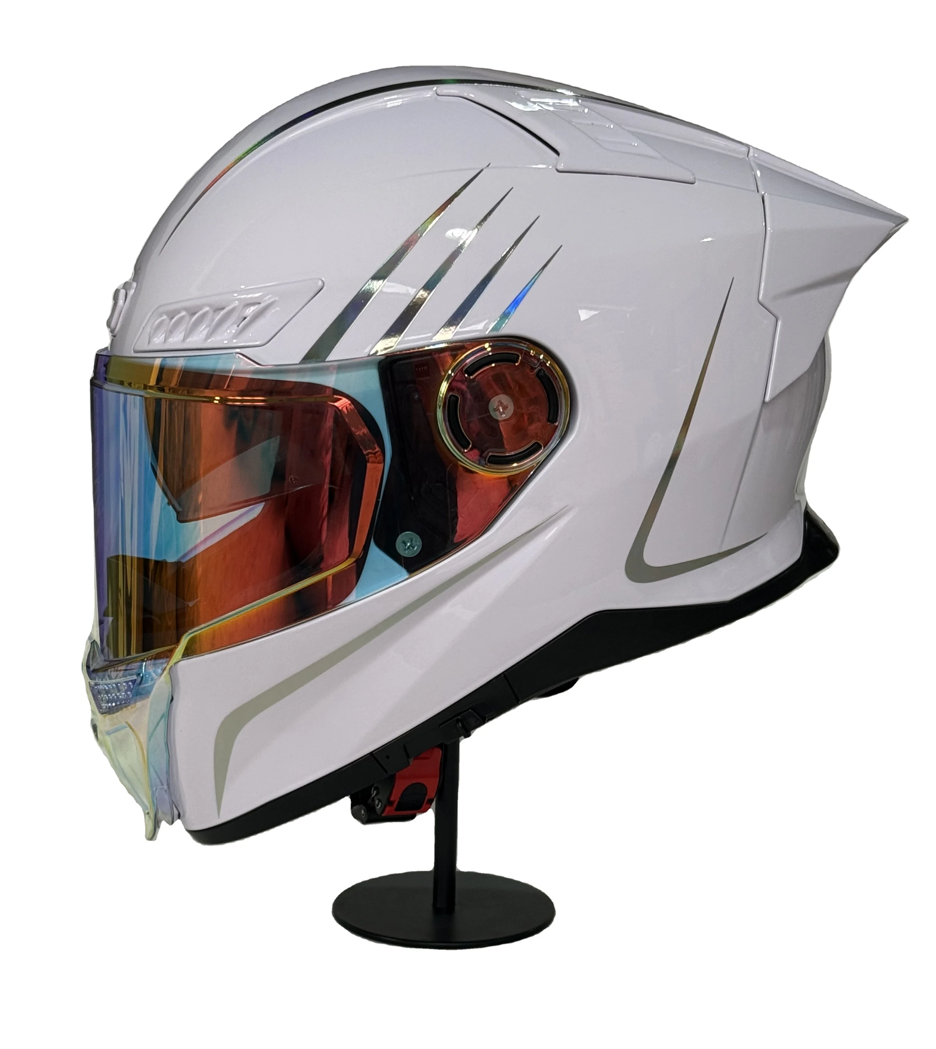 

STLF Factory Cheapest Price ECE 2206 Standard Full Face Motor Helmet With Double Visor Colorful Design Stickers ABS Material Hel