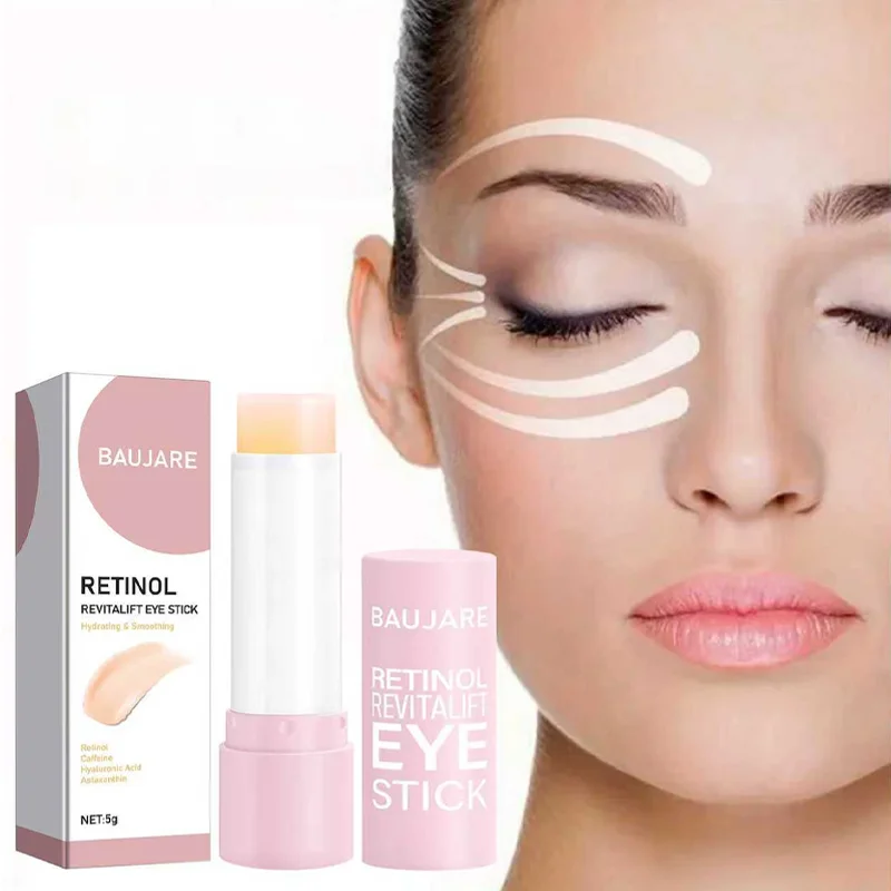 Retinol Revitalift Eye Stick, Caffeine & Hyaluronic Acid-Infused, Light Texture Moisturizes for Elastic, Smooth Eye Skin