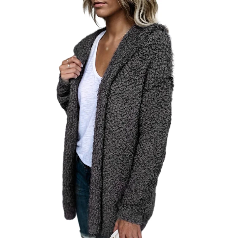 

Women's Cardigan Autumn Winter American Style Loose Casual Lint Cardigan
