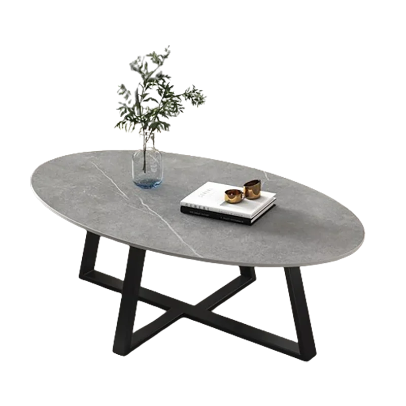 Elegant Trendy Coffee Table Premium Fashionable Minimalist Oval Side Table Luxury Aesthetic Table Basses De Salon Furniture