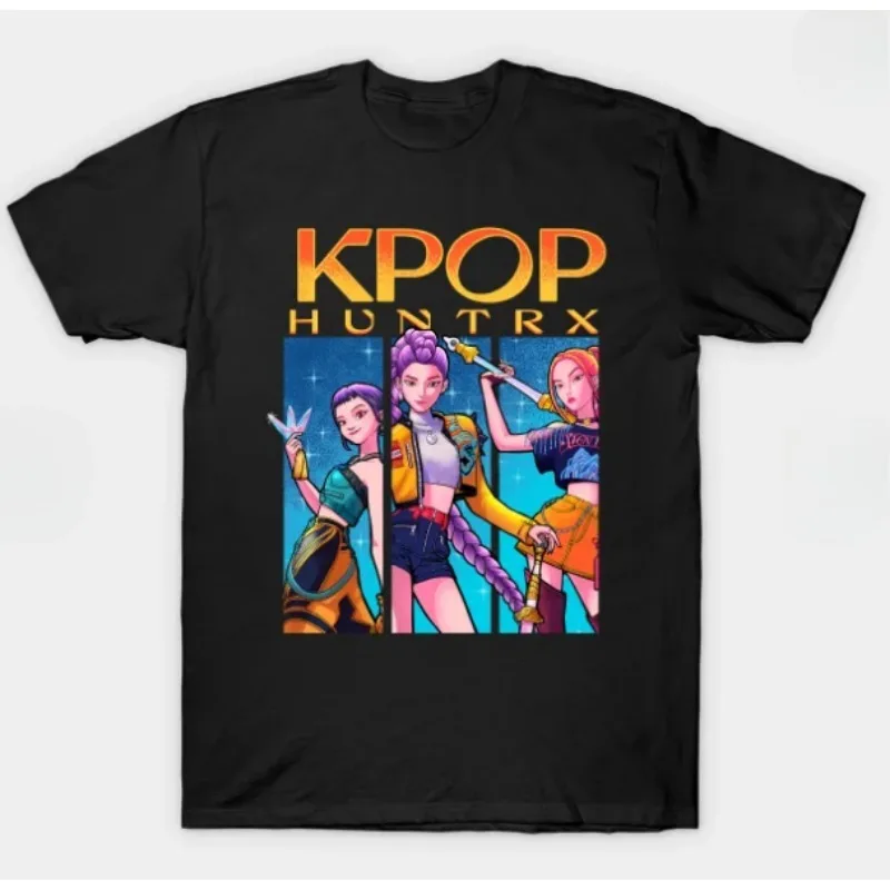 

KPop Demon Hunters Merch 2025 Tee Merch T-shirt Men Short Sleeve Funny Tee Unisex Tops
