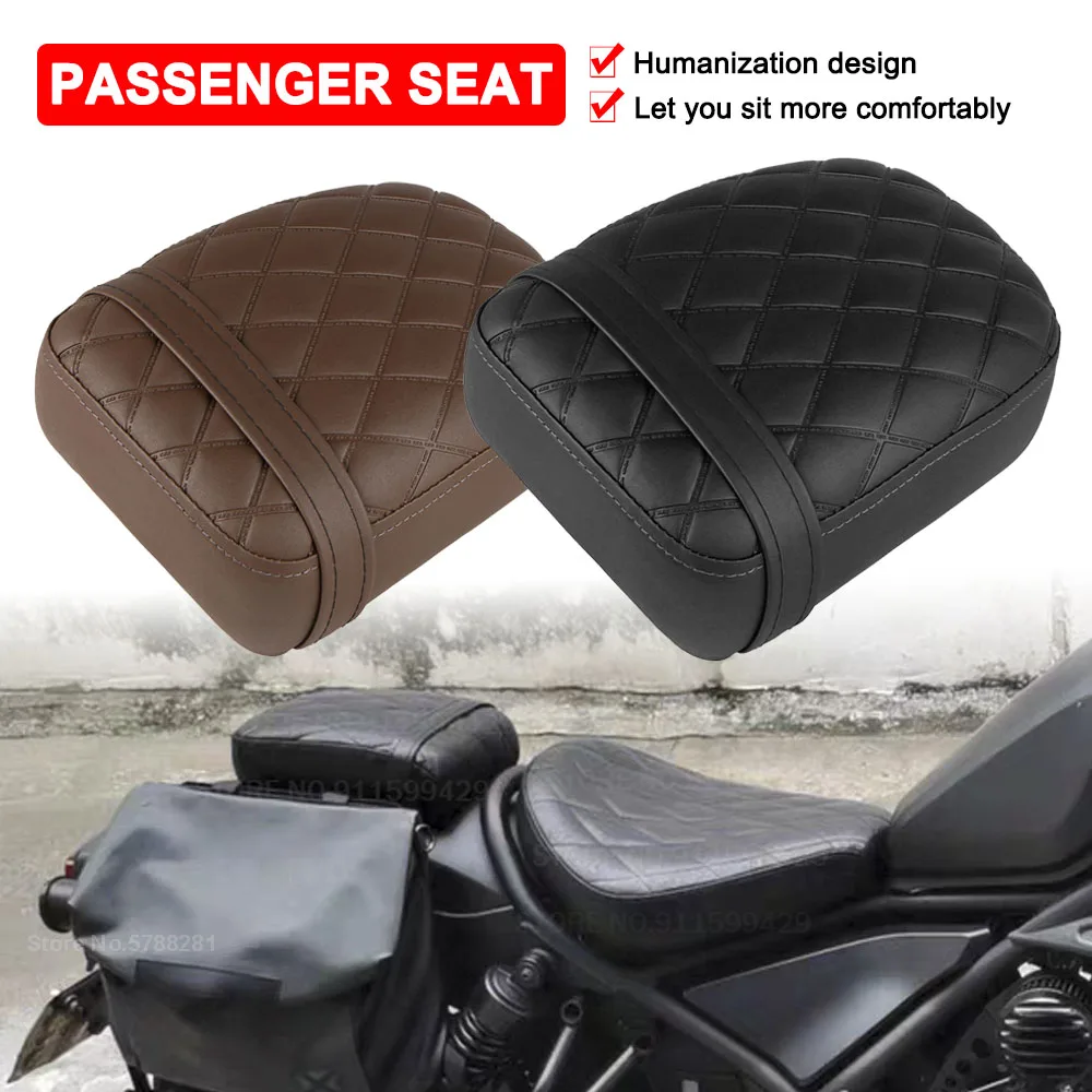 Motorcycle Rear Passenger Seat Cushion Cover For Honda Rebel CM1100 CMX1100 CM/CMX 1100 2021 2022 2023 2024 Synthetic Leather