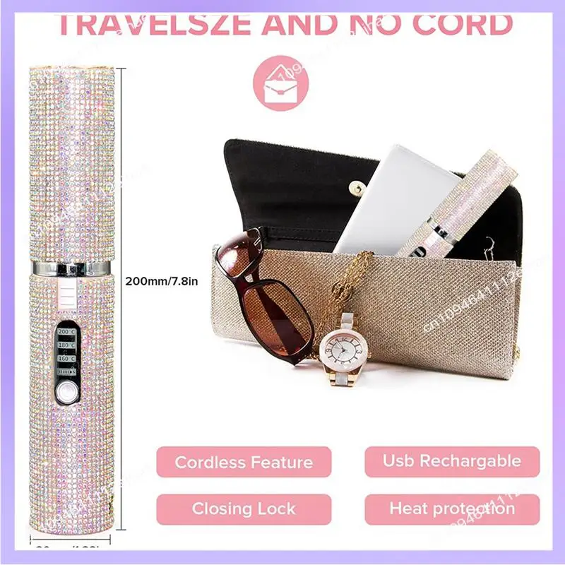 N83R 2X 2-в-1 электрическая USB-щетка для выпрямления волос, выпрямитель, утюжок, многофункциональная расческа, выпрямляющий стайлер