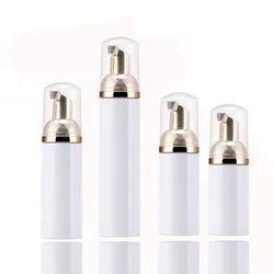 10Pcs 30/50/60/70/80/100ml Refillable Bottle Plastic Foaming Pump Bottle with Transparent Caps Soap Mousses Liquid Dispenser