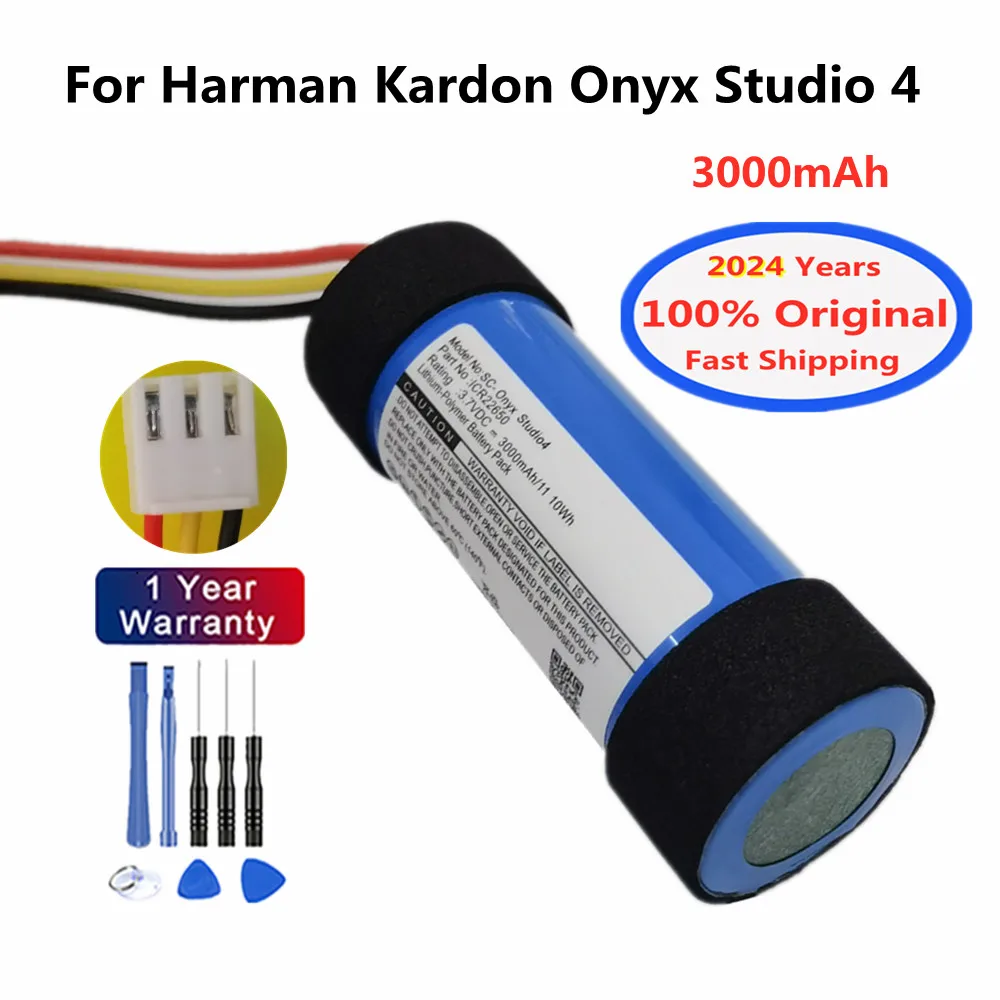 2024 Years Original Battery For Harman Kardon Onyx Studio 4 Onyx Studio4 3000mAh ICR22650 Speaker Bateria Battery Fast Shipping