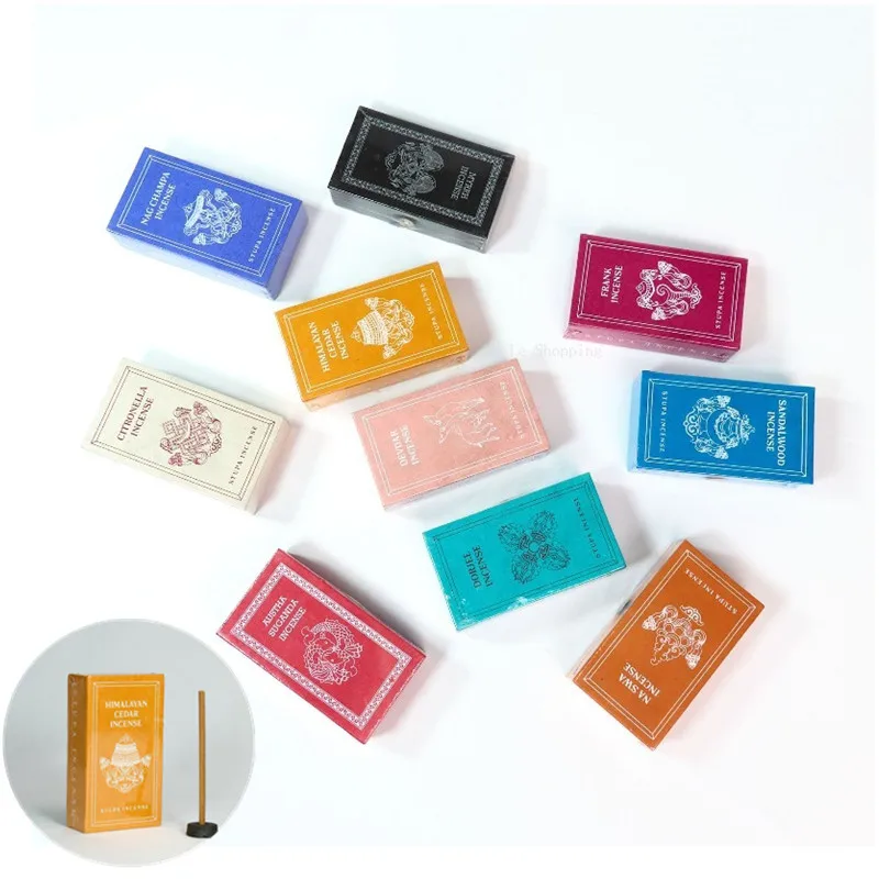 Nepalese Handmade Natural Plant-based Incense Sticks/Office Yoga Meditation Home Purify The Air and Calm The Mind Joss Stick