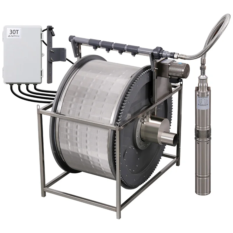

Drum Aquaculture Automatic Backwash Circulation Filtration System Farm Submerged Filter
