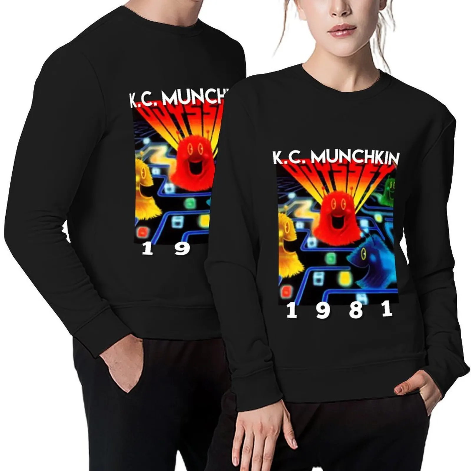 

KC Munchkin Odyssey 2 classic video game graphic design Pullover men's sweat-shirt mens designer clothes men's sweatshirt