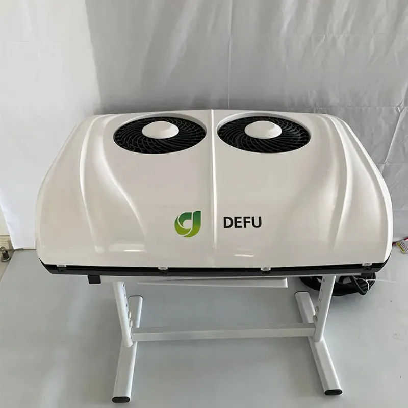 

Double Fan Copper 800w Brushless Motor Fan Light 24v Parking 12v Air Conditioner For Truck RV Camper Van