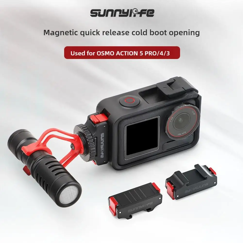 Для DJI OSMO ACTION 5PRO Магнитный всасывающий кронштейн для расширения холодного башмака Аксессуары для холодного башмака Противоскользящее крепление Быстрая база Rele M6Z4 Для DJI OSMO ACTION 5PRO Магнитный всасывающий кронштейн для расширения холодного башмака Аксессуары для холодного башмака Противоскользящее крепление Быстрая база Rele M6Z4