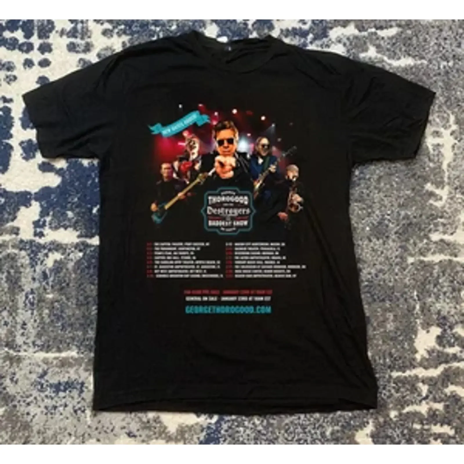 Baddest Show On Earth Tour George Thorogood The Destroyers T Shirt Size S 5XL vintage Washed streetwear graphic