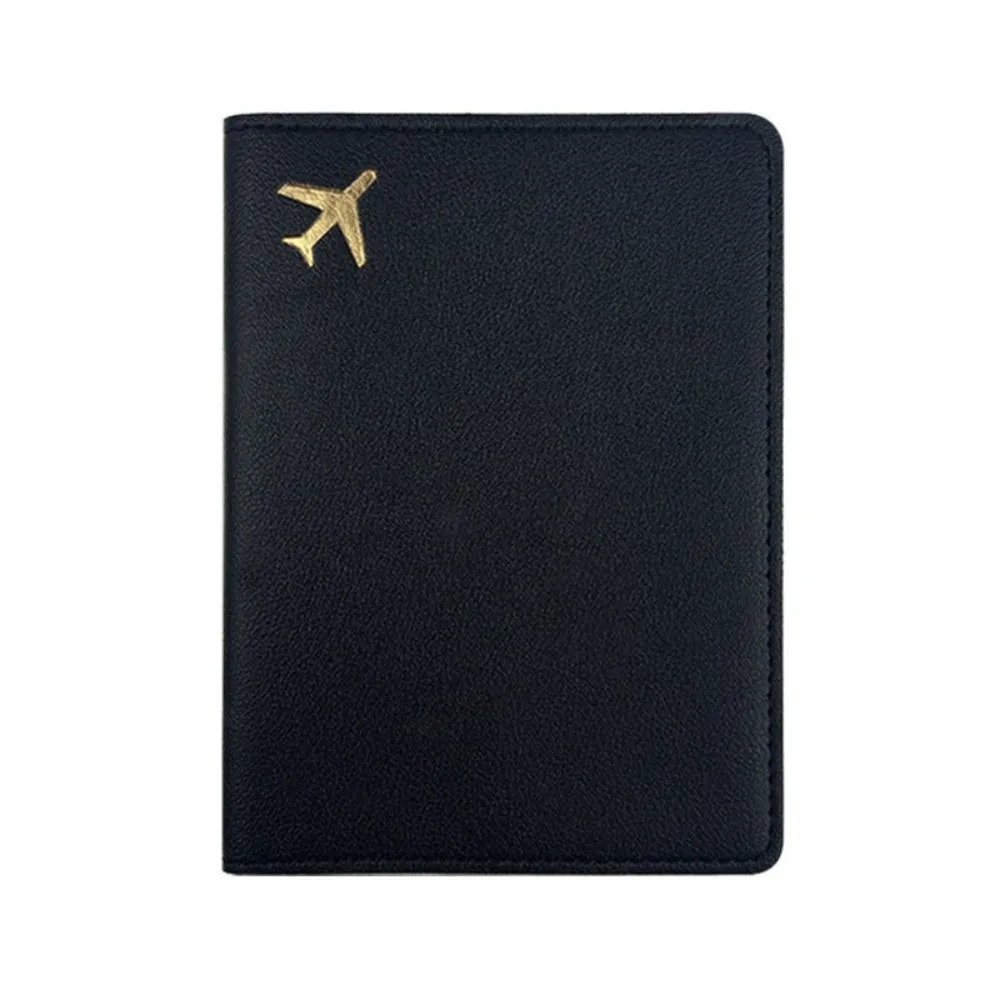 PU Leather Passport Holder Lightweight Waterproof Passport Case Portable Storage Solid Color Passport Protective Cover view 4