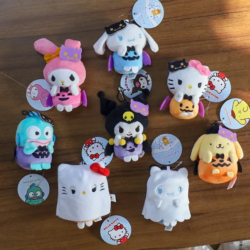 

Кукла Sanlio Cinnamoroll Kuromi Kawaii Ghost Key Подвеска Сумка Аксессуары Хэллоуин Игрушки День Рождения G