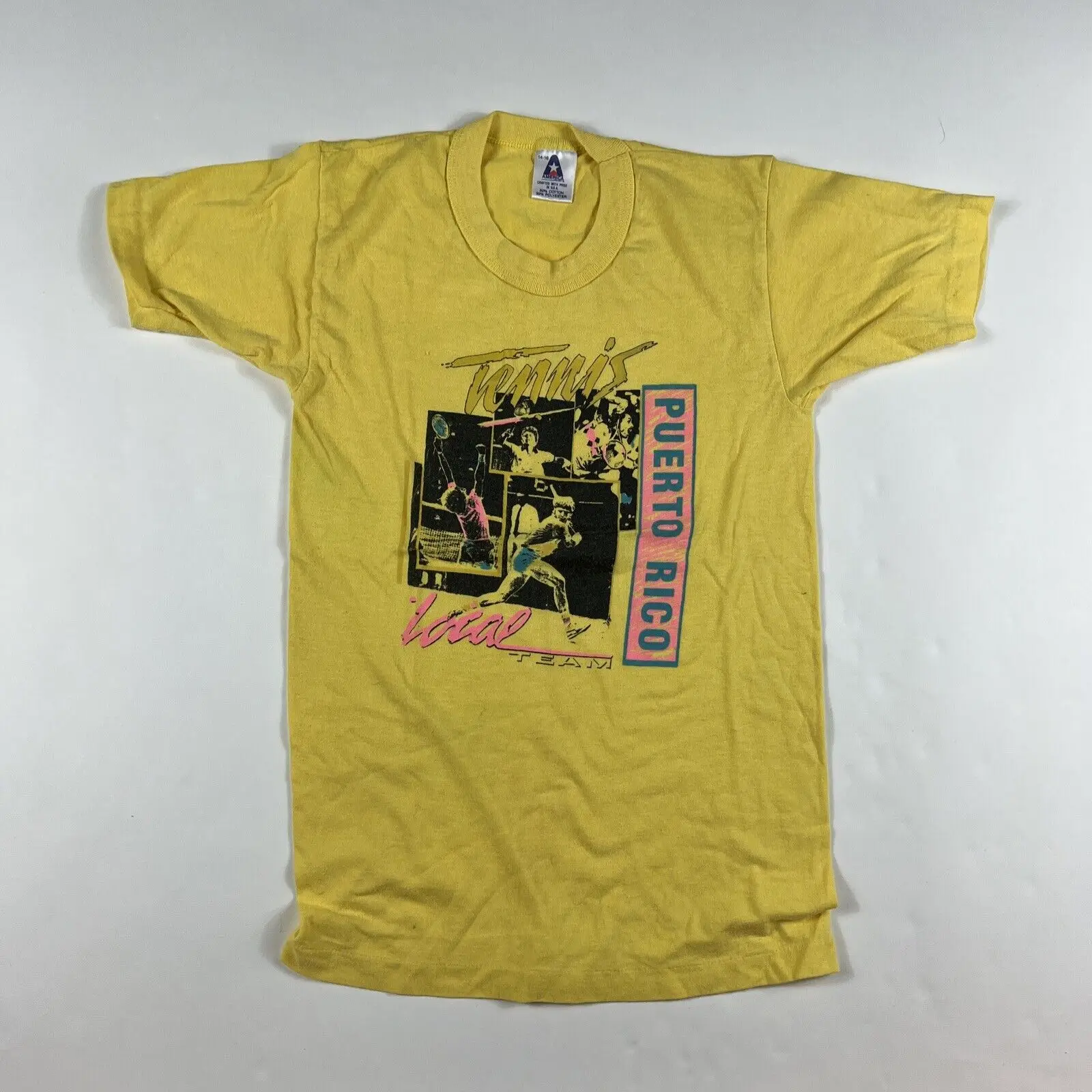 Vintage Tennis Local Team T Shirt Xs Puerto Rico