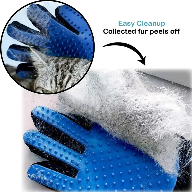 Pet Pet Hair Remover Shower Gloves Puppy Cats Bath Brush Cleaning Silicone Comb Glove Massage Grooming Dogs Supplies - Aliexpress Deal