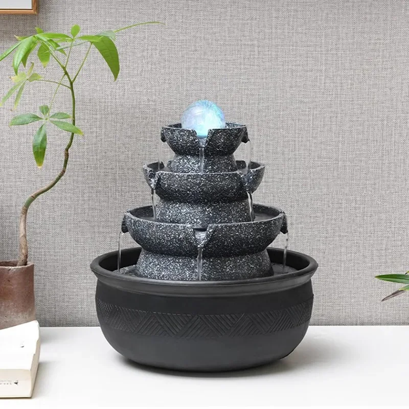 

Rich Meaning Of Home Decoration Indoor Fountain Office Home Decoration Water Rockery Indoor Fountain Vestibule Fuente Interior