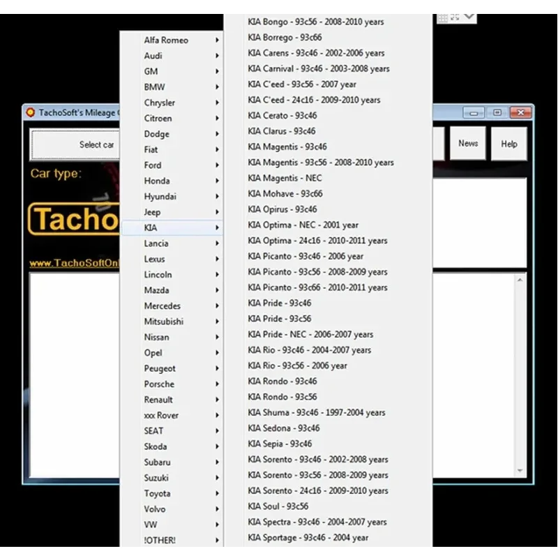 TachoSoft Mileage Calculator 23.1 Digital Odometer Mileage Counter Calculation Software with License for Vehicle Mileage Trackin