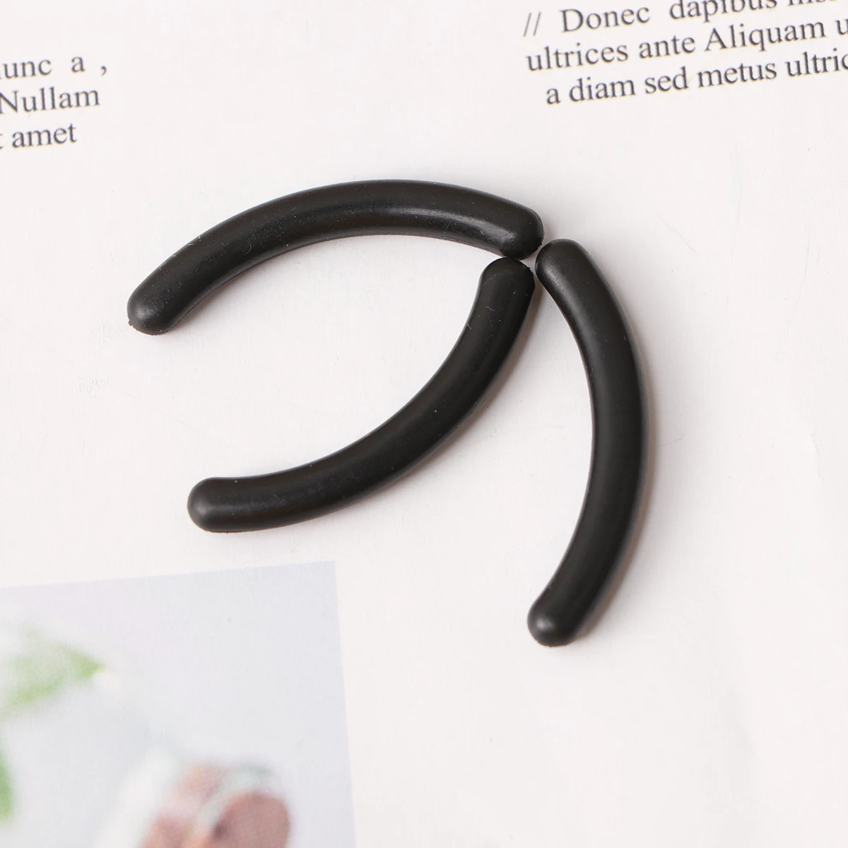 10Pcs Silikon Wimpern Graft Display Streifen Bars Schwarz Wimpern Werkzeuge Make-Up Schönheit Liefert Wimpern Verlängerung Zubehör