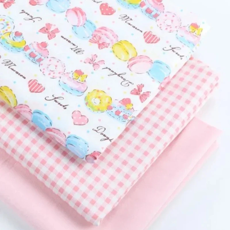 

160x50cm Sweet Princess Dress Cloth Cartoon Cake Bow Printed Girls' Bedding Pure Cotton Diagonal Sewing Cloth