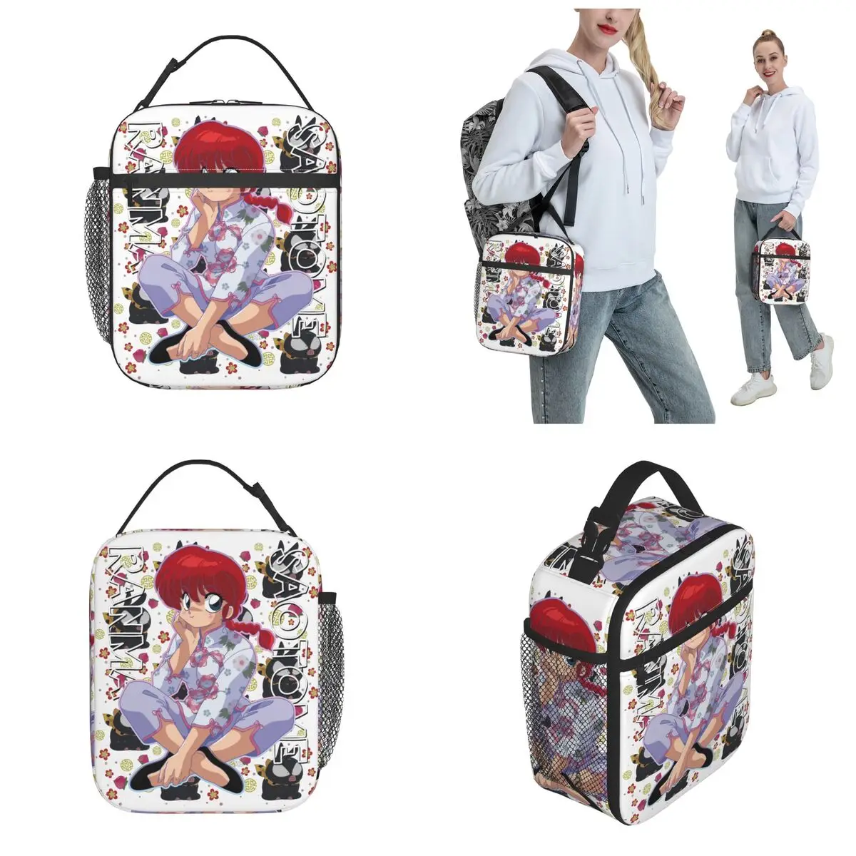 Lunch Boxes Ranma 1/2 1 2 Merch Storage Food Box Multifunction Thermal Cooler Bento Box For Work