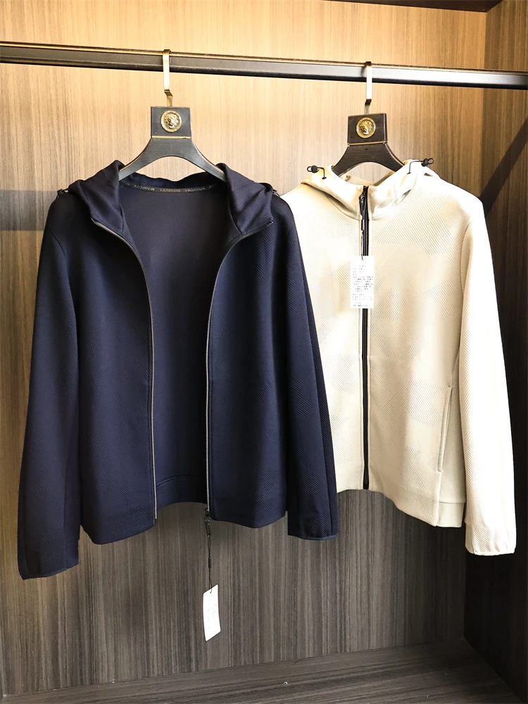 

Футболка Virtues, вязаная шерстяная мужская повседневная толстовка с капюшоном, простой дизайн, осенне-зимняя верхняя одежда, дышащая подставка, модная U...