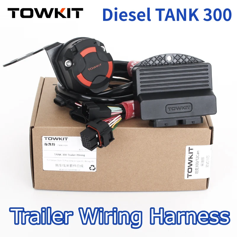 

For 25 Diesel TANK 300 Trailer Wiring Harness Eur 13/7 pin trailer RV tail light signal Australia 12/7 pin TOWKIT