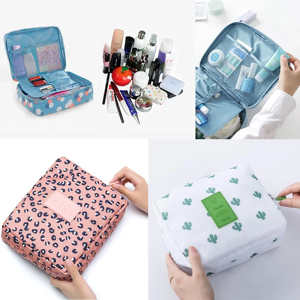 Women's Cosmetiquera Organizer Makeup Case Cosmetic Wash Bag Multifunctional Hanging Toiletries Bag 2024 New