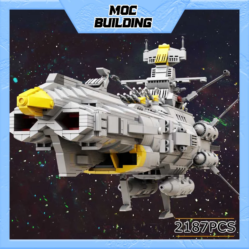 MOC Building Blocks Collection Andromeda Model Technology Militarization Series Space Battleship Bricks DIY Assembled Toys Gifts