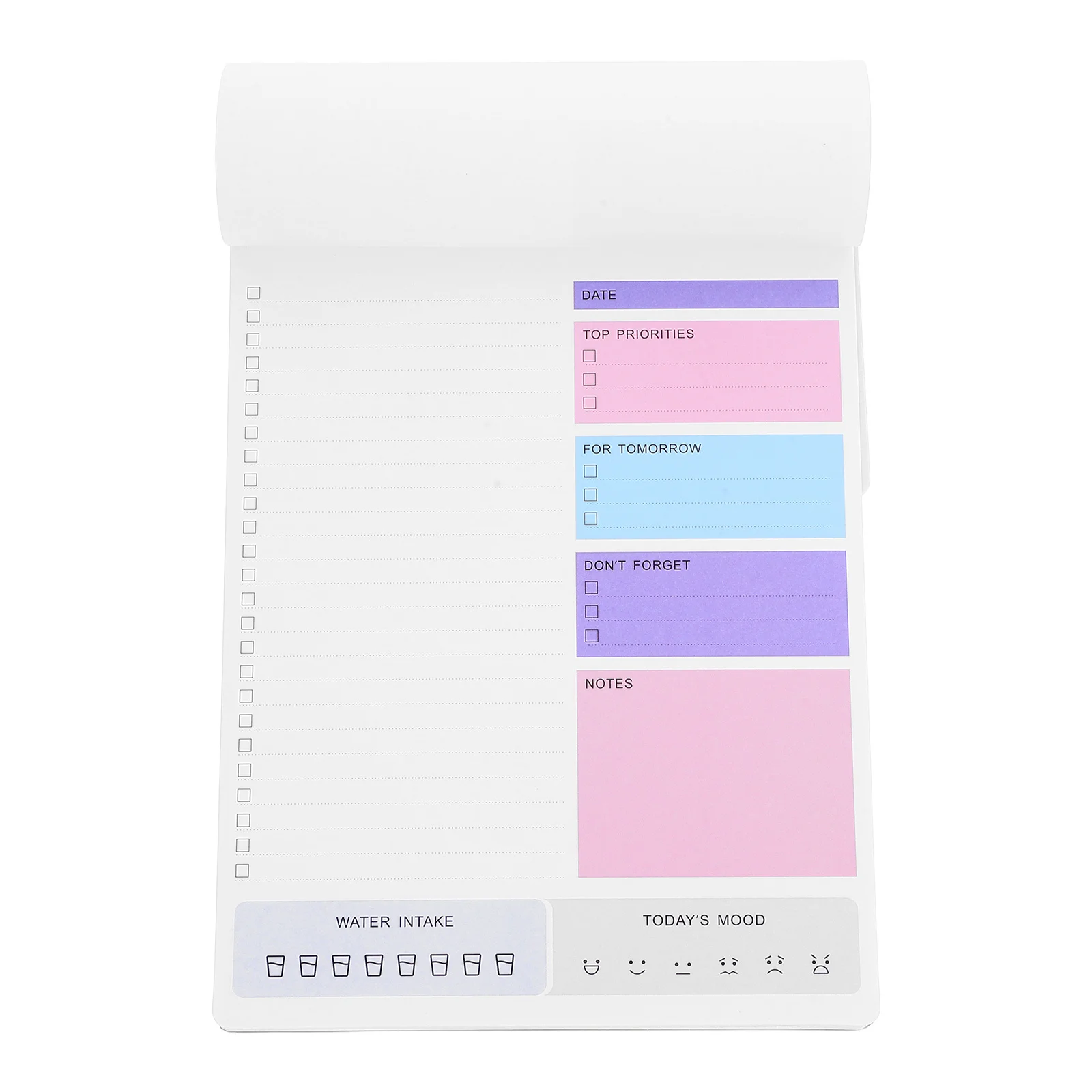 

Minimalist Daily Schedule Planner Tear Off Notepad Large Writing Space for Office School Study Supplies Task Organizer