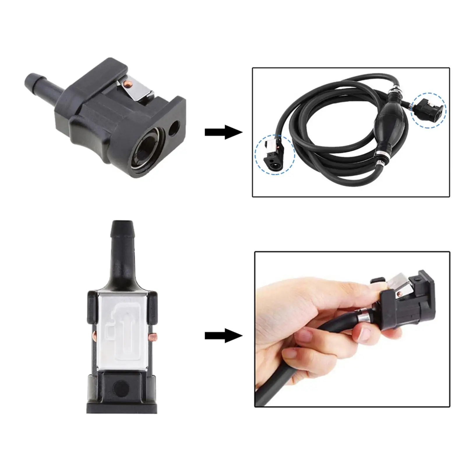 Boat Engine Fuel Line Connector Fittings for Yamaha Outboard Motor fuel pipe 7mm Fuel Tank Female Male Fuel Line Connector