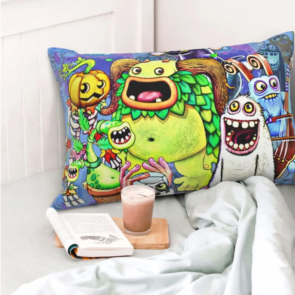 My Singing Monsters Characters Rectangle Pillowcase Cushion Cover Decorative Bedroom Bed Home Comfort Throw Pillow