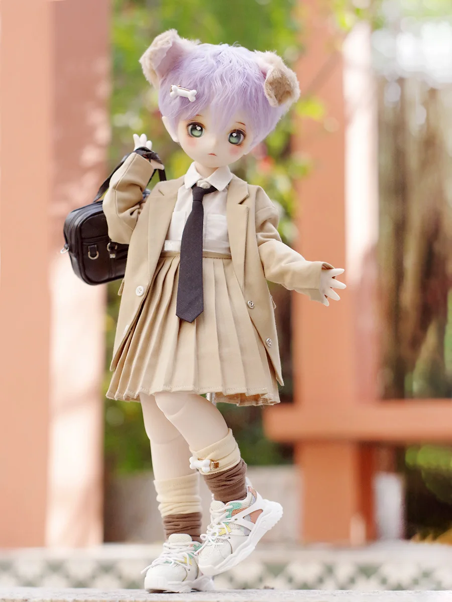 BJD Clothes Suit Doll Clothing Casual Suit Skirt Set Two-piece Set For 1/4 1/6 BJD MSD MDD YOSD Doll Accessories