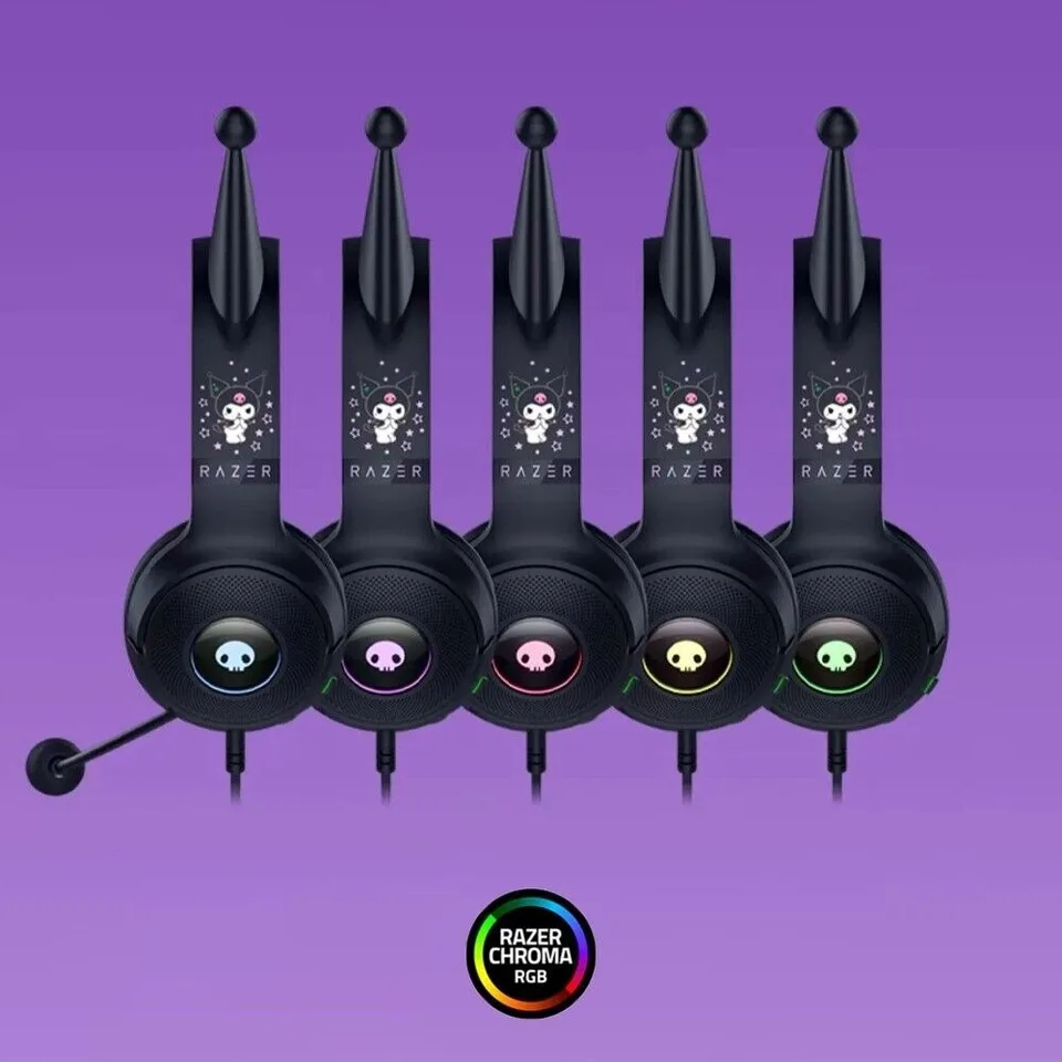 Razer Sanrio Kuromi 有線ヘッドセット ヘッドフォン 限定版