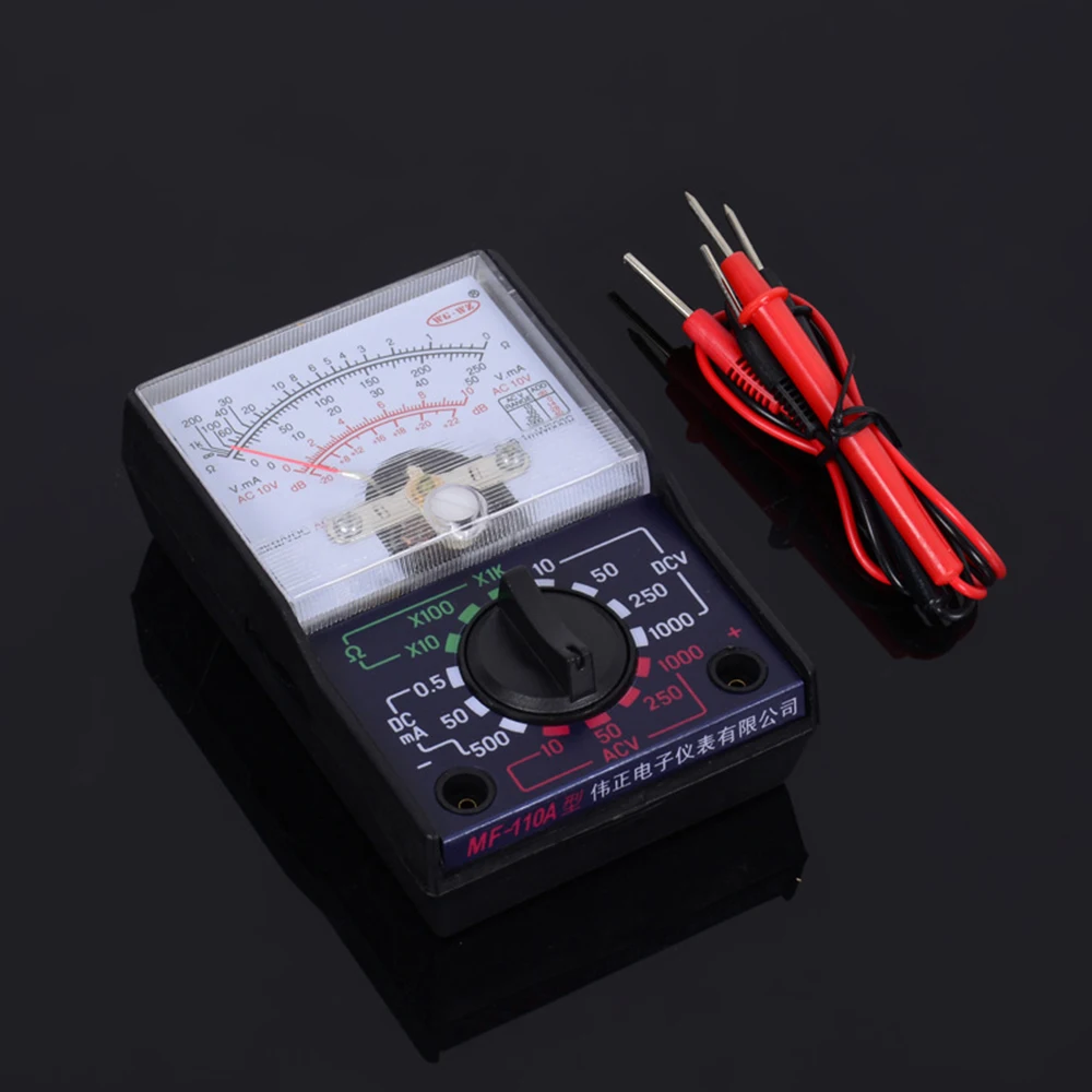 MF-110A 110a Pointer Voltage Multimeter Black Pocket Small Mini Portable Student Household Handheld  8.8*5.8*2.2CM