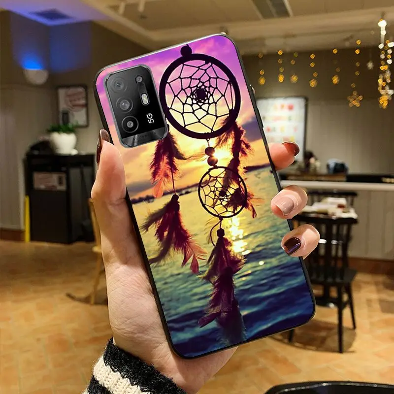 Dream Catcher Mandala Pattern key feathers Phone cover For OPPO A94 A74 A9 A5 A53 A73 A57 A76 A96 4G A54 A78 A95 A98 A72 5G Case