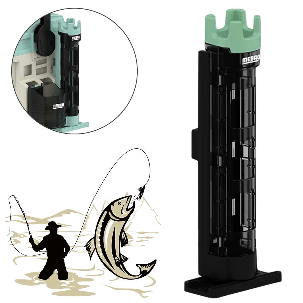 Detachable Fishing Box Rod Barrel Holder Fishing Box Rod Stand Outdoor Adjustable Portable  Snap Design for Angler Supplies